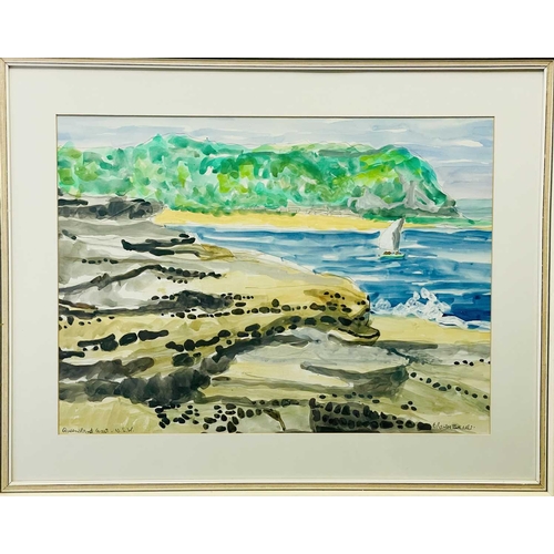 283 - Charles BREAKER (1906-1985) Queensland Coast N.S.W Watercolour, signed and inscribed, further signed... 