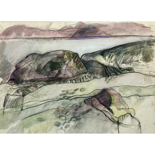 287 - Barbara RAE (1943) Glenuig, 1979 Graphite, pastel and wash Signed and dated 48 x 65cm Provenance - A... 