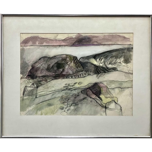 287 - Barbara RAE (1943) Glenuig, 1979 Graphite, pastel and wash Signed and dated 48 x 65cm Provenance - A... 