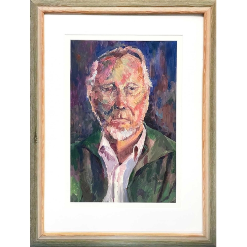 300 - Paul HOARE (XX-XXI) Portrait of a Cornishman Acrylic, 48.5 x 31.5cm.