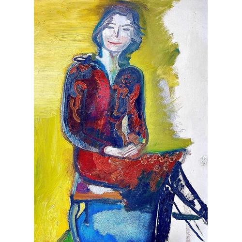 310 - Romi BEHRENS (1939-2019) Portrait of Jenny, 2003 Oil on canvas Signed, inscribed and dated to verso ... 