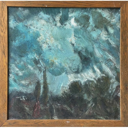 329 - Ivan BRAY (1967) Stormy Skies, 2008 Oil on canvas Signed and dated to verso 48 x 48cm