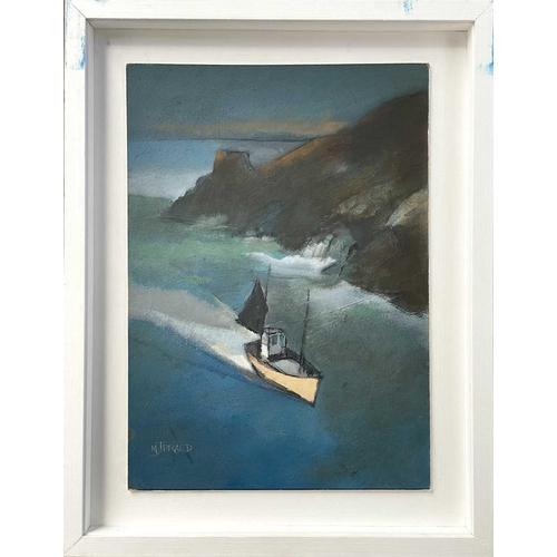 332 - Michael J. PRAED (1941) Carn Dhu Oil on board, signed, further signed and inscribed to verso, 32 x 2... 