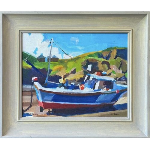 366 - Neill LOWDON (XX-XXI) Port Isaac Oil on canvas, signed and inscribed, 31.5 x 39.5cm.