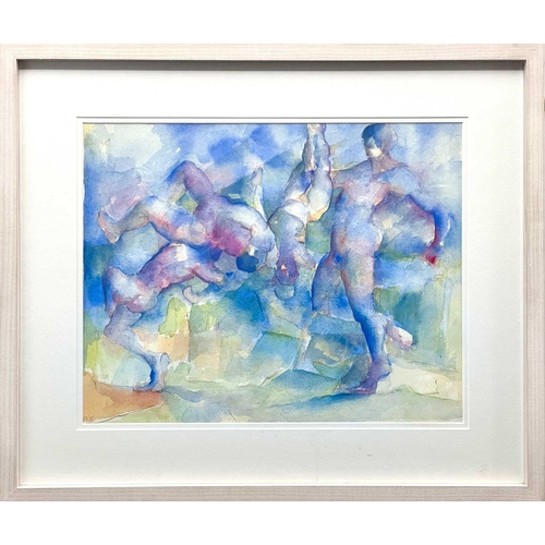 391 - Colin SCOTT (1941) Dancing Figures Watercolour, initialled and dated '96, 36 x 45cm.