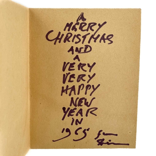 413 - Denis MITCHELL (1912-1993) Untitled (Christmas Card), 1965 Screenprint Signed, inscribed and dated t... 