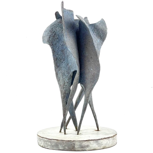 452 - Ron WOOD (1922) Untitled Sculpture, signed to base, height 37cm. This work, probably in ciment fondu... 