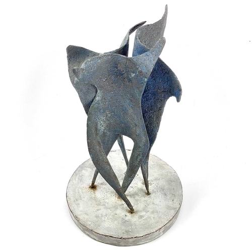 452 - Ron WOOD (1922) Untitled Sculpture, signed to base, height 37cm. This work, probably in ciment fondu... 