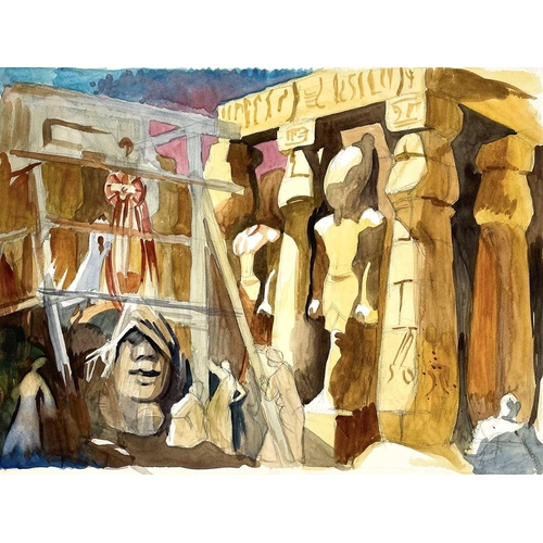 453 - Clare WHITE (1903-1997) Two works Clare WHITE (1903-1997) Sphinx Watercolour, signed, 37.5 x 51cm an... 