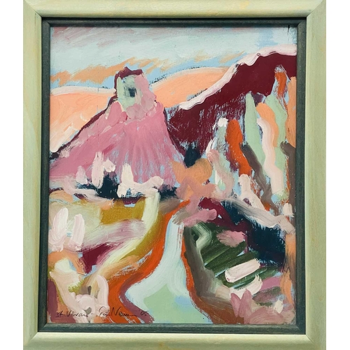 457 - Tim NEWMAN (1956) St Veran Landscape Gouache on card, signed, inscribed and dated '05, further signe... 