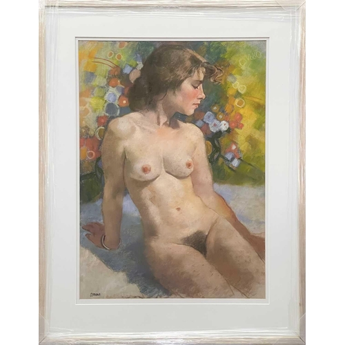 46 - Ken SYMONDS (1927-2010) Val, 2005  Pastel on paper Signed 74 x 53cm Excellent condition.