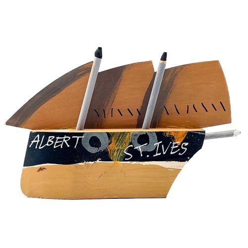 465 - John MALTBY (1936-2020) Albert, St Ives  Painted wooden sculpture Inscribed 'England' verso Height 1... 