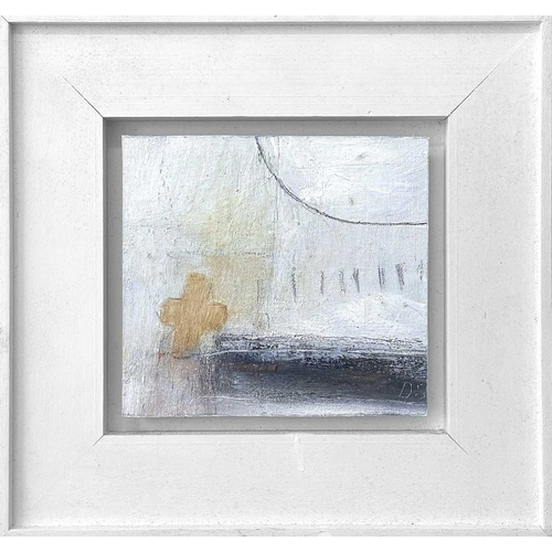 470 - Dot SEARLE (XX) Boatyard Cross Mixed media on panel, initialled, further signed and inscribed to ver... 