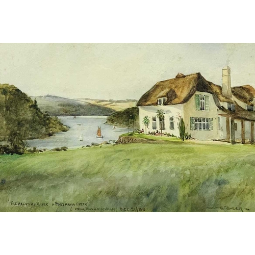 479 - Sidney James BEER (1875-1952) The Helford River Watercolour, signed, inscribed and dated '80, 23 x 3... 