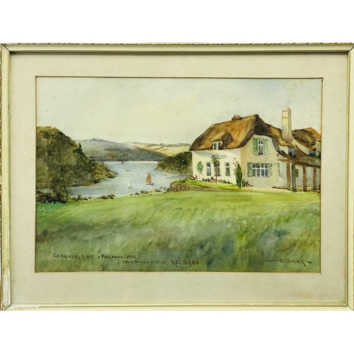 479 - Sidney James BEER (1875-1952) The Helford River Watercolour, signed, inscribed and dated '80, 23 x 3... 