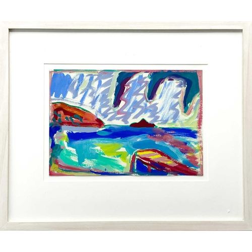 480 - Tim NEWMAN (1956) Samos Gouache on paper, signed, inscribed and dated 2007, further signed, inscribe... 