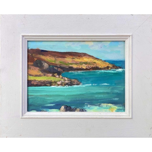 498 - Bob VIGG (1932-2001) Clodgy Point, St Ives Oil on board, signed,14cm x 19cm.