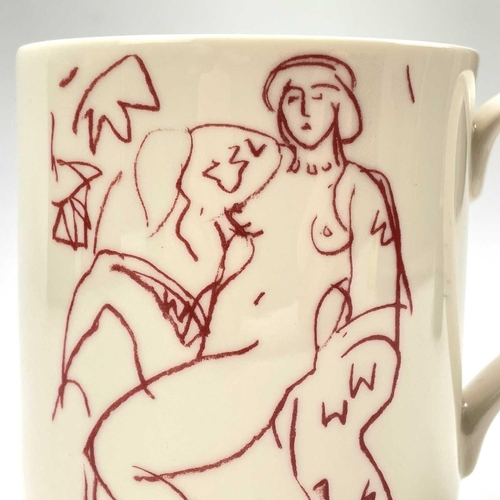 53 - Rose HILTON (1931-2019) Val Mug Limited edition mug produced for Newlyn School of Art, in original b... 