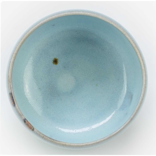 559 - Jacob BODILLY Two teabowls  A Shino teabowl, 13cm diameter, and a celadon glazed teabowl, 12.5cm dia... 