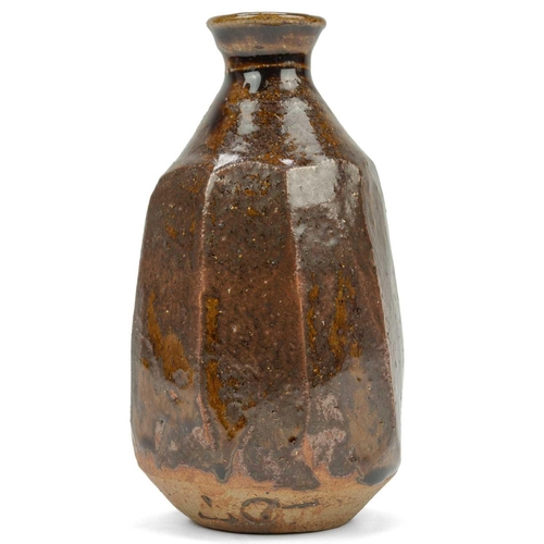 566 - Janet LEACH (1918-1997) Bottle Vase  Stoneware, impressed personal and Leach Pottery seal to base, h... 