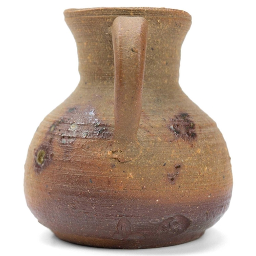 579 - Janet LEACH (1918-1997) Small twin handled vase  Stoneware, impressed presonal and Leach Pottery sea... 