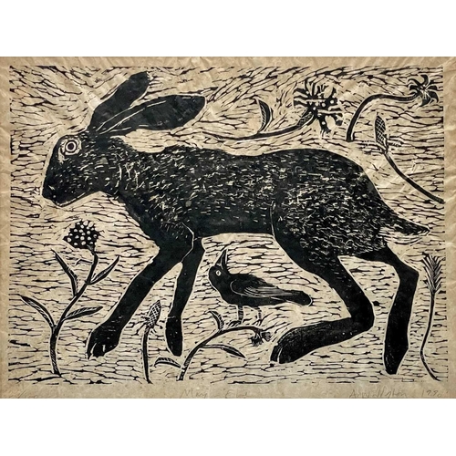 607 - Andrew WADDINGTON (1960) May - Eve Woodcut, signed, inscribed and dated 1990, numbered 25/100, 37 x ... 