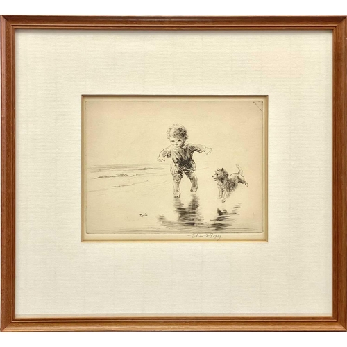 611 - Eileen Alice SOPER (1905-1990) Children Three etchings Each signed, Plate sizes 16x24cm, 15x20cm and... 