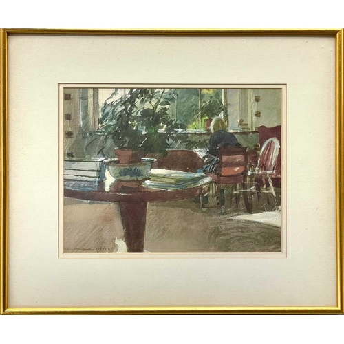 627 - Ken HOWARD (1932-2022) Interior scene Print, signed and numbered 10/500, 23.5 x 31cm.