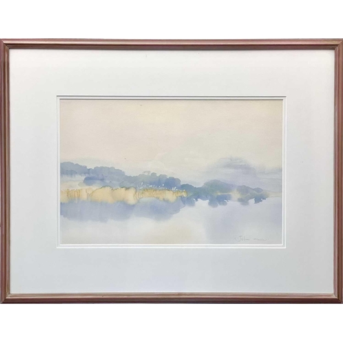 66 - John MILLER (1931 – 2002) Misty Morning Watercolour Signed (bottom right) Framed and glazed Size (ex... 