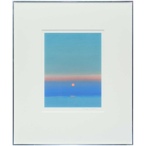 68 - John MILLER (1931 – 2002) Sunrise Gouache Inscribed to verso: Artists cat number ?/GM/20/KM ‘For dea... 