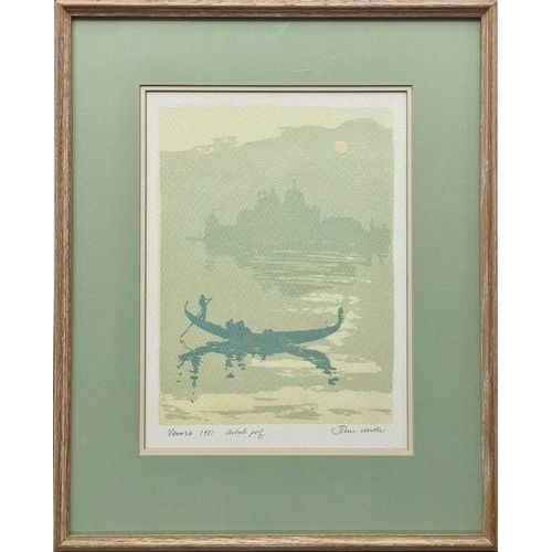 69 - John MILLER (1931 – 2002) “Venice 1981 Artists proof” Screen print Signed inscribed and dated Framed... 