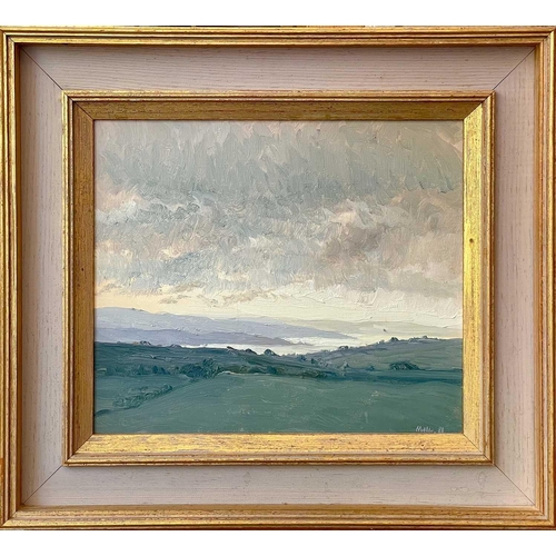 76 - John MILLER (1931 – 2002) Winter Morning – a view across Mounts Bay Cornwall Oil on canvas Signed ‘M... 