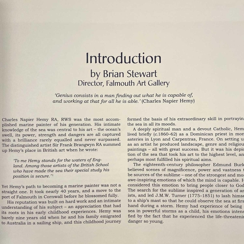 782 - Master of the Sea: Charles Napier Hemy RA, RWS Margaret Powell. Published by Alison Hodge, 2004.
