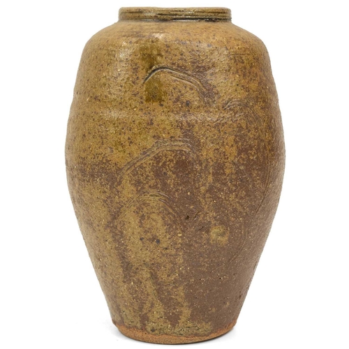 95 - Bernard Howell LEACH (1887-1979) Sgraffito vase Stoneware with salt glaze, impressed Leach Pottery s... 