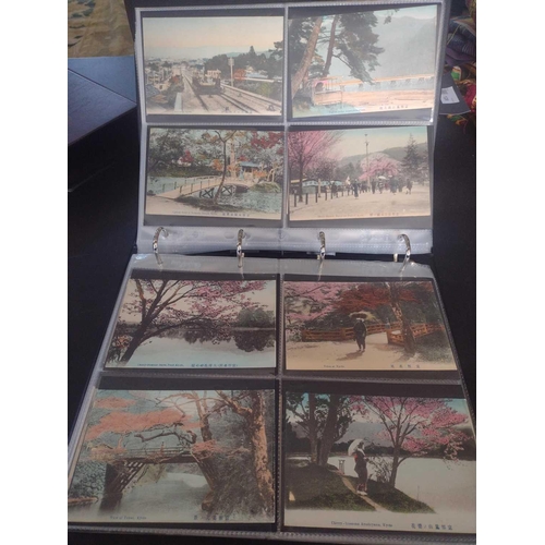 126 - A collection of Japanese postcards, early 20th century. Two hundred and sixty seven Japanese postcar... 