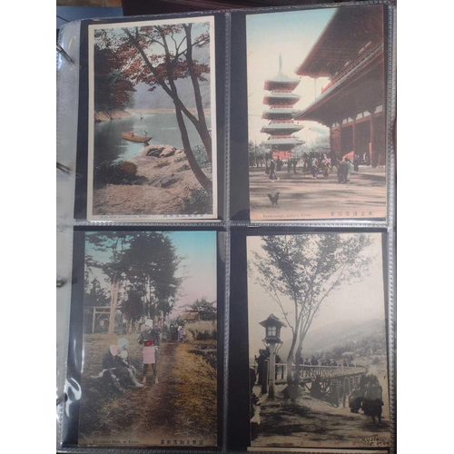 126 - A collection of Japanese postcards, early 20th century. Two hundred and sixty seven Japanese postcar... 