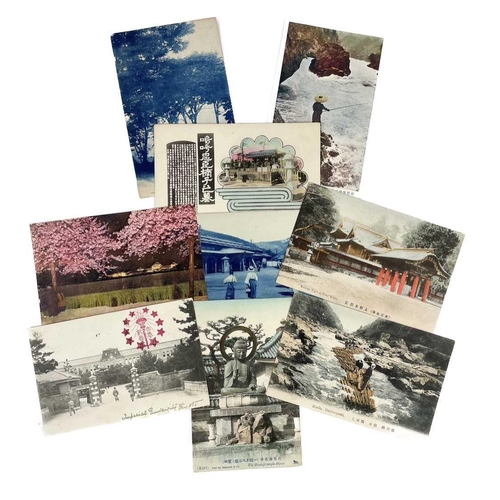 126 - A collection of Japanese postcards, early 20th century. Two hundred and sixty seven Japanese postcar... 