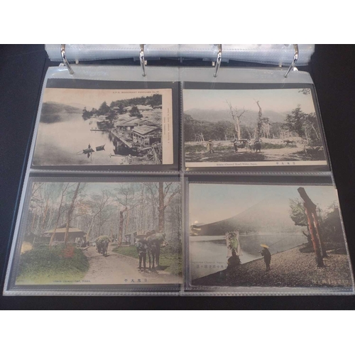 126 - A collection of Japanese postcards, early 20th century. Two hundred and sixty seven Japanese postcar... 