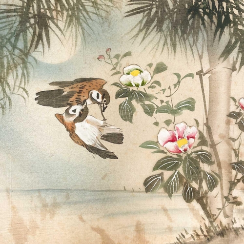 129 - Seventy two Japanese postcards, early 20th century. All mounted in a Japanese black and gilt lacquer... 