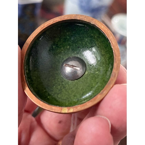 145 - A Japanese cloisonne vase and cover, Meiji period. The domed cover with Kiku knop above an hexagonal... 