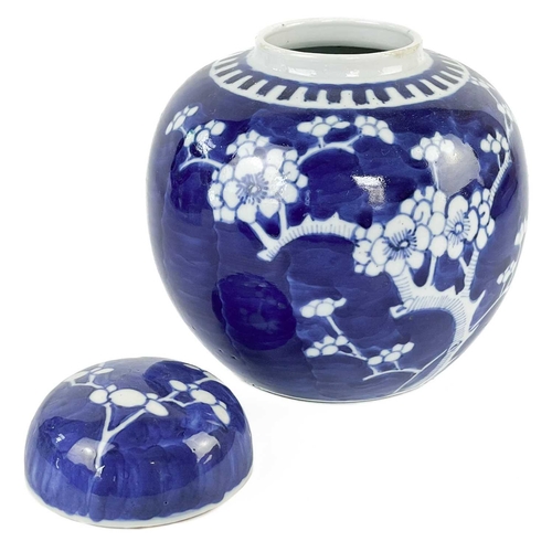 153 - Two Chinese porcelain prunus pattern vases, late 19th century. Height 20.5cm, width 7.5cm, two Chine... 