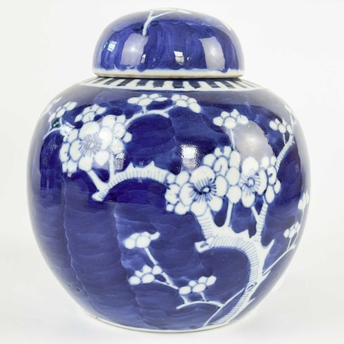 153 - Two Chinese porcelain prunus pattern vases, late 19th century. Height 20.5cm, width 7.5cm, two Chine... 