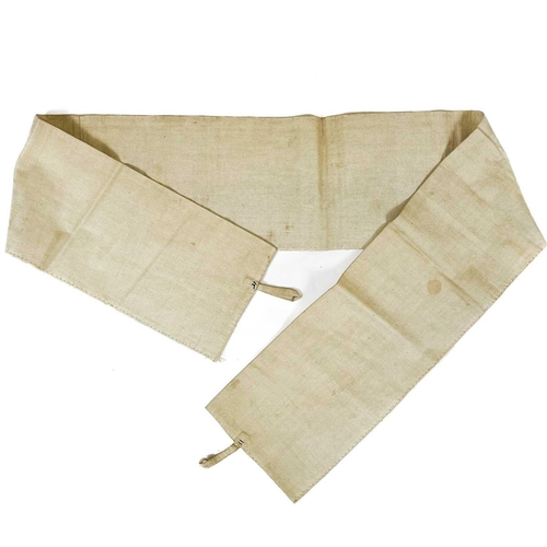 168 - An attractive Chinese silk embroidered pleated skirt, 19th century. The cream ground with multiple f... 