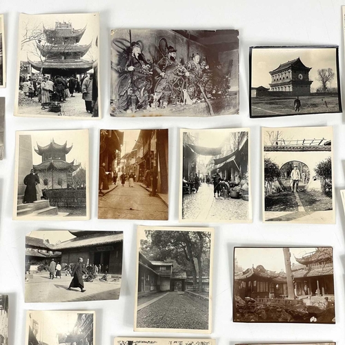 2 - A collection of early 20th century photographs of Shanghai, China. Forty b+w photographs, depicting ... 
