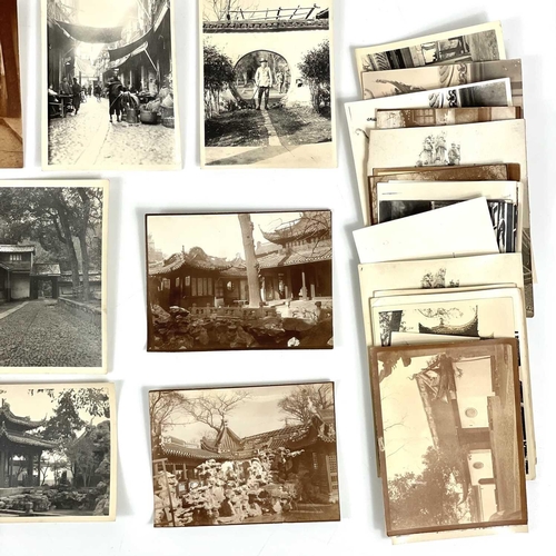 2 - A collection of early 20th century photographs of Shanghai, China. Forty b+w photographs, depicting ... 