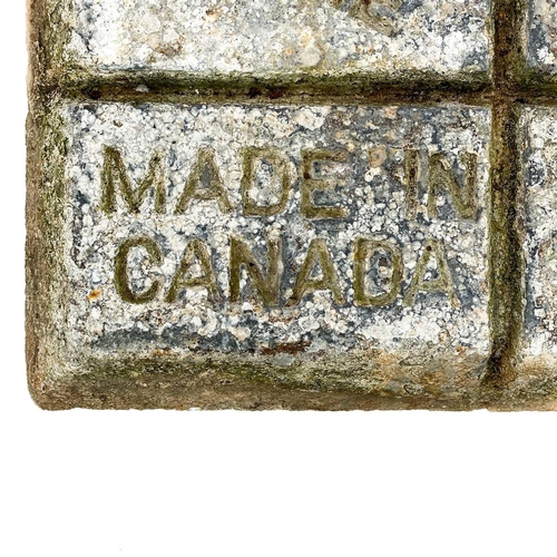 111 - A 52lbs zinc ingot by the Candian Tadanac Brand Prime. From the SS Bessemer City 'One of the largest... 