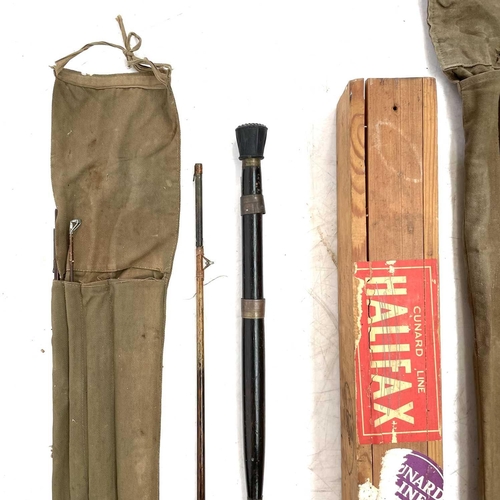 17 - A C Farlow & Co fishing rod Together with another fishing rod.