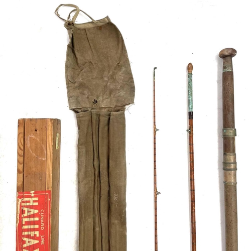 17 - A C Farlow & Co fishing rod Together with another fishing rod.