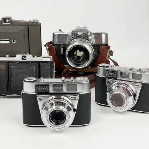 191 - A Zeiss Ikon Nettar camera. Together with a Voigtlander Ultramatic fitted with a Septon 50mm lens a ... 