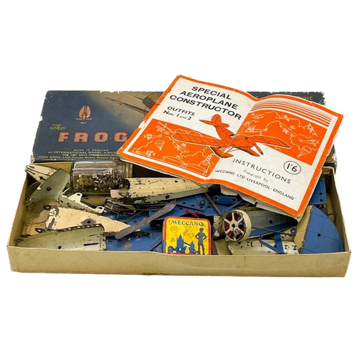 20 - A Meccano special Aeroplane constructor outfit nos. 1 & 2. With instruction booklet, contained in a ... 